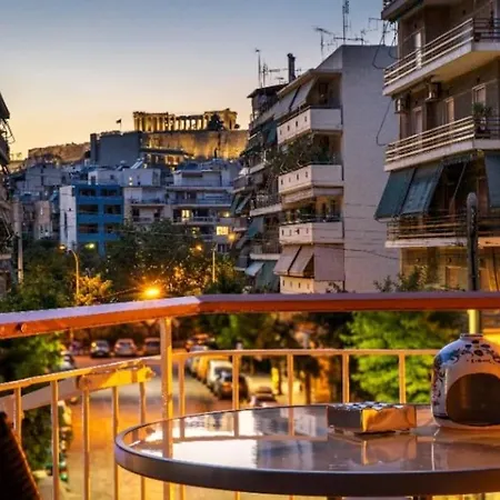דירה Sunny 2 Bedroom Cozy Apartment, View Of Parthenon אתונה